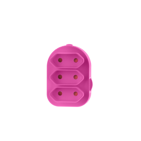 Electricmate Triple Euromate Adaptor - Pink