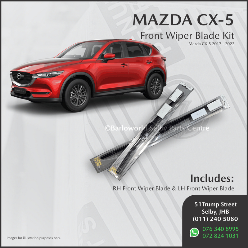 New Genuine Mazda CX-5 Front Wiper Blade Kit