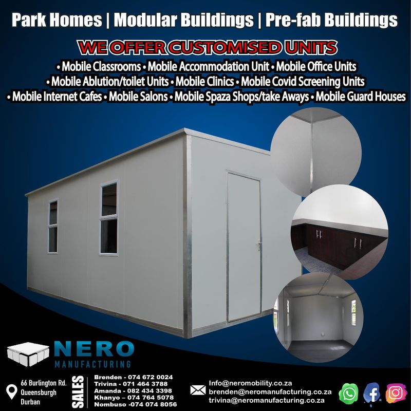 Parkhomes / modular buildings / mobile classrooms/ guard houses