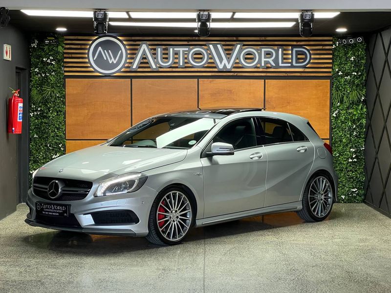 2014 Mercedes-Benz A 45 AMG 4Matic Speedshift DCT-7, Silver with 105000km available now!