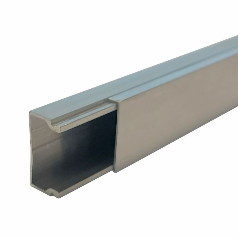 Parrot Products Trunking Conduit Cable Management - Aluminium 2.9M Length - Grey