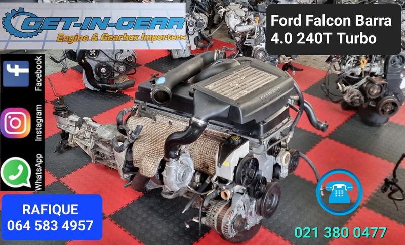 Ford Barra Falcon Turbo 4.0 240T Engine &#43; Gearbox Low Mileage Import Engines - Get in Gear