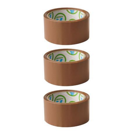 Packaging Tape (Brown Buff Tape) 48mm x 50m - Pack of 3