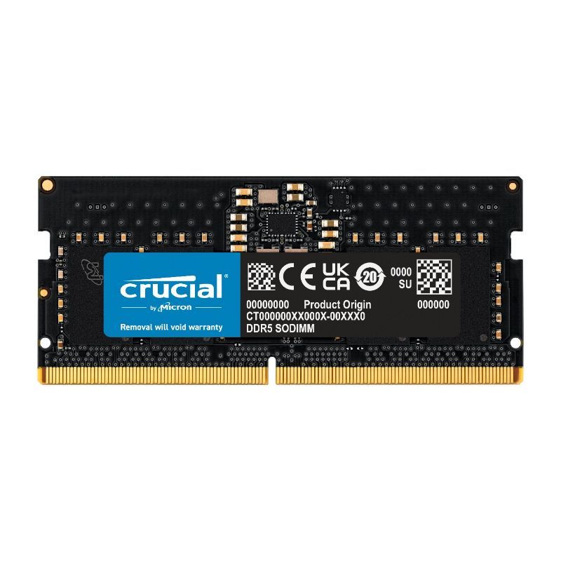 Crucial 16GB DDR5-4800 SODIMM Laptop Memory