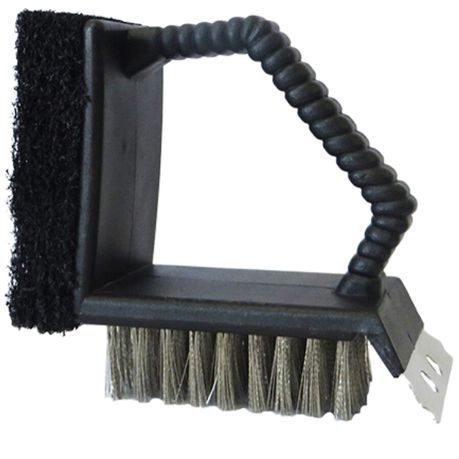 LK\&#39;s - 3-In-1 Braai Brush / Potjie Brush -  Plastic handle