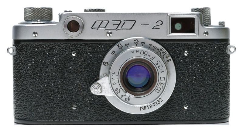 FED-2 Type c Rangefinder Film Camera 3.5/50 M39 Leica Mount USSR