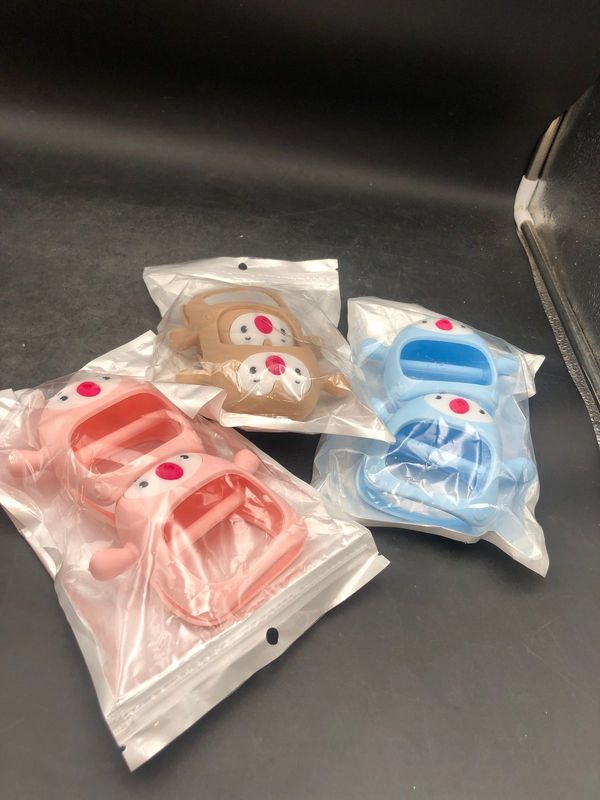 Nearly New BPA Free Silicone Never Drop Penguin Teether For Babies - Pink - 3-9 months -