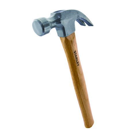 Stanley - Claw Hammer Wooden Handle 450g/16oz