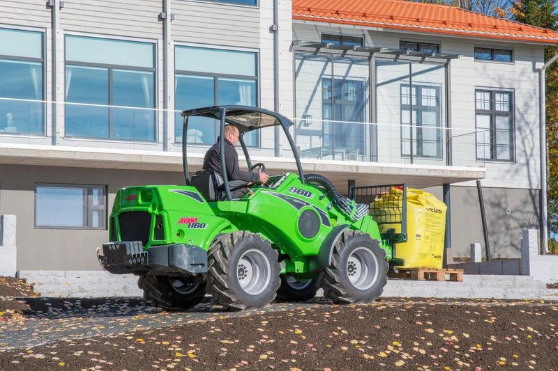 Avant 850 Articulated Trenching Tractor Loader powered by Kubota V2403 36 kW 49 hp diesel engine