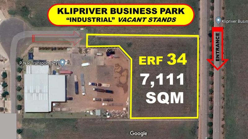 7,111m² Vacant Land For Sale in Kliprivier