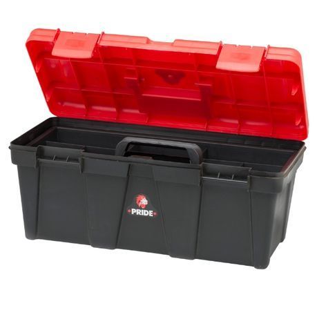 Pride - Tool Box / Tool Organiser - Black / Red (56cm)