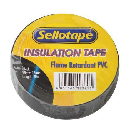 Sellotape Insulation Tape 18mm x 20m Black