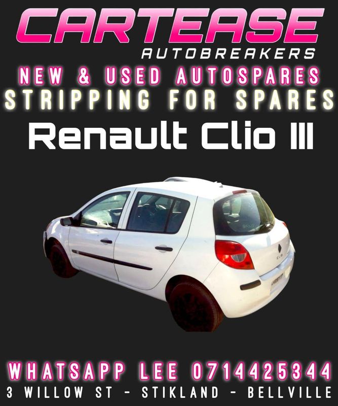 RENAULT CLIO III STRIPPING FOR SPARES