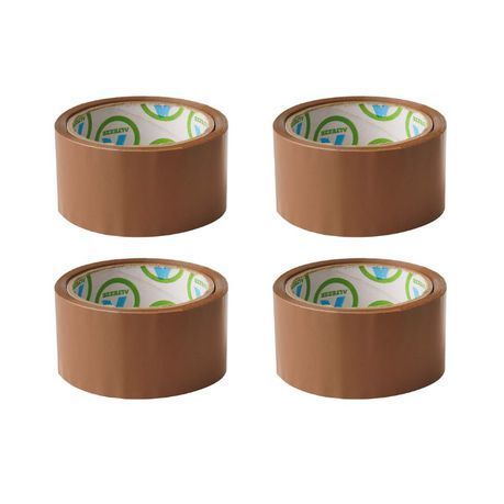 Packaging Tape (Brown Buff Tape) 48mm x 100m - Pack of 4