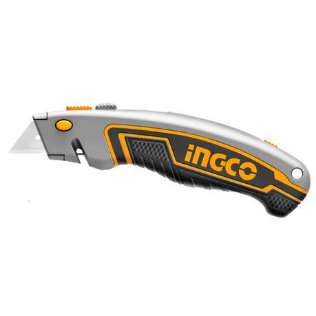 Ingco - Knife Utility Retract Knife - 61X19mm with 6 Blades
