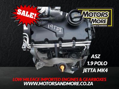 VW Polo ASZ 1.9TDi Engine For Sale No Trade in Needed