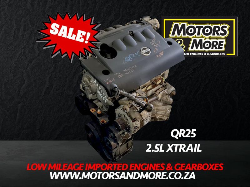 Nissan X Trail QR25 2.5 Engine For Sale No Trade in Needed