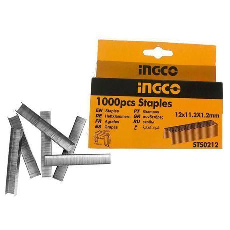 INGCO - Staples - 12mm (width: 1.12mm) -1000 Pieces