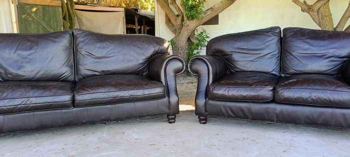 2nd hand leather lounge suites discount