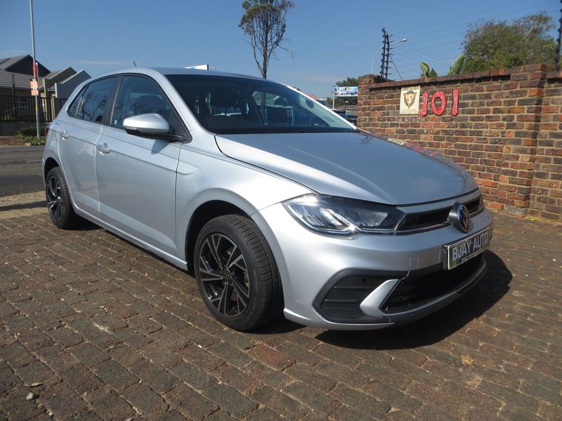 Silver Volkswagen Polo Hatch MY22 1.0 TSI Life with 22000km available now!