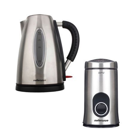 Mellerware - Potenza Kettle 1.7L with Aromatic Coffee Mill &amp;  Grinder