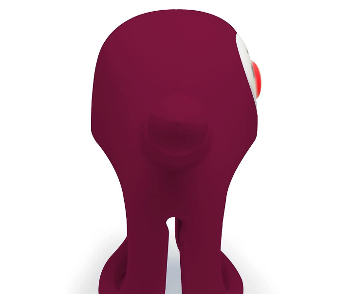 Nearly New BPA Free Silicone Never Drop Penguin Teether For Babies - Red - 3-9 months -