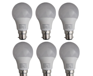 B22 Led 9w Stick Light Bulb - 6 Pack Cool White - Hello Today 9w Cool White Bulbs 6500k 900lm Workin