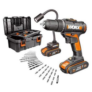 Worx Cordless 20V Impact Drill &  Light 2.0Ah Li-Ion Kit