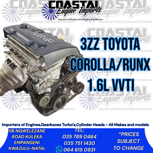 3zz Toyota Corolla/run X 1.6l Vvti