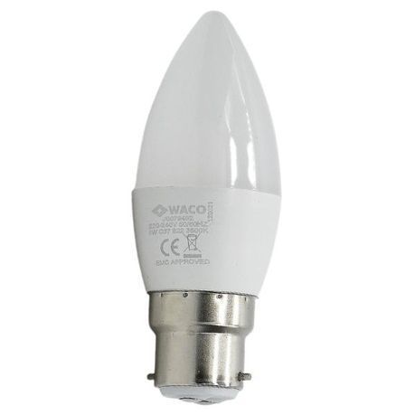 Waco - LED Lamp Candle / C37 B22 3500K - Warm White - 5W