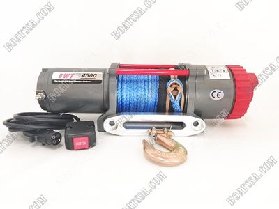 Runva T4500s-sr 12v Electric Synthetic Rope Winch