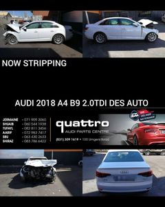 Audi A4 B9 2.0 Tdi Auto Stripping For Spares