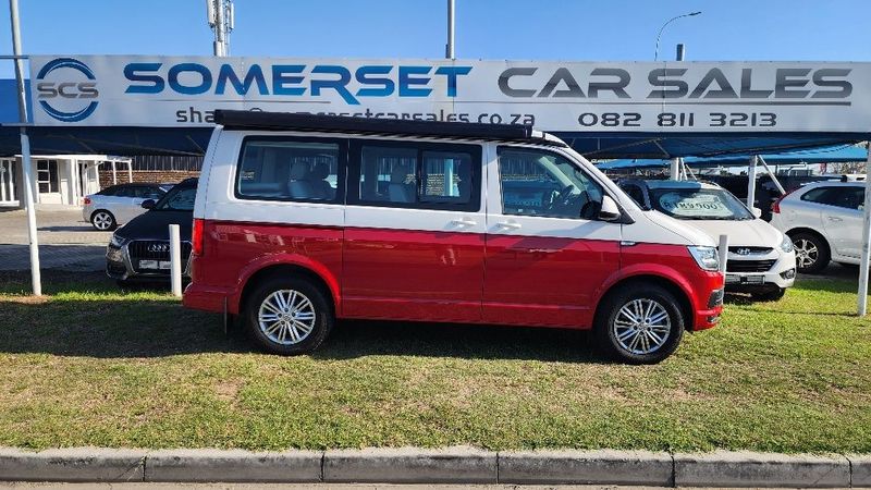 Red Volkswagen T6 California Beach 2.0 TDI 4Motion with 67000km available now!