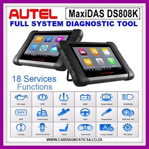 Latest AUTEL MaxiDAS DS808 (With kit) full set Handheld Touch Screen Autel Diagnostic Tools Update O