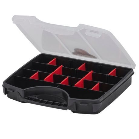 Pride - Organiser Tool Box - Black / Red (26cm)