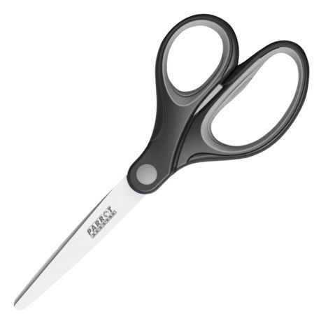 Parrot Products 18cm Grey Essential Scissors - Right Hand