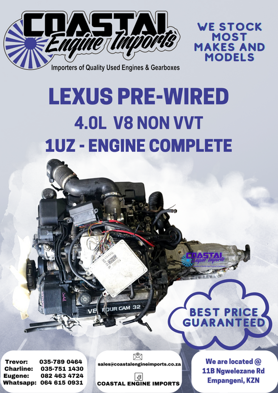 LEXUS 1UZ / PRE-WIRED / 4.0L  V8 NON VVTI