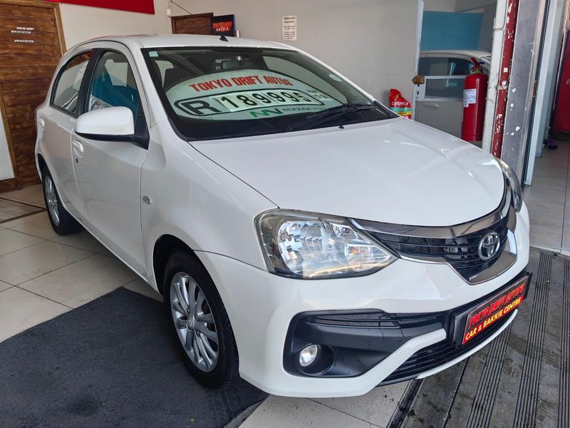 White Toyota Etios 1.5 Xs Sedan with 90928km available now! Call Bibi 082 755 6298