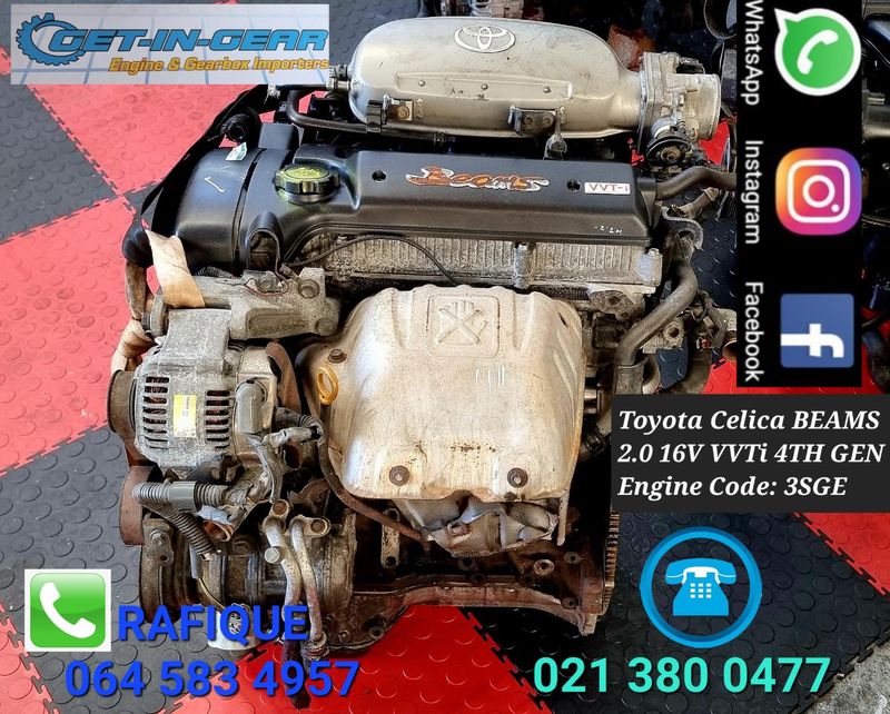 Toyota Celica 3SGE FWD BEAMS 2.0 16v Vvti - LOW MILEAGE IMPORT Engines
