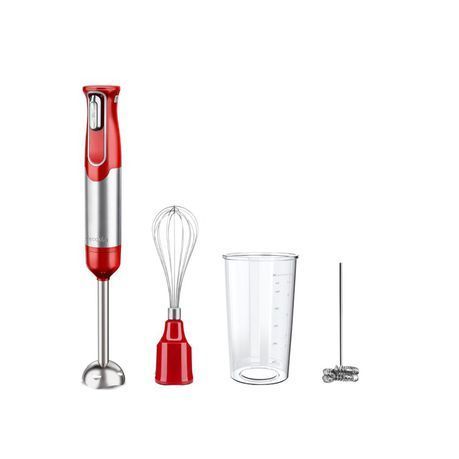 Decakila - Cordless Hand Blender 100W - 4-in-1 Set - Red