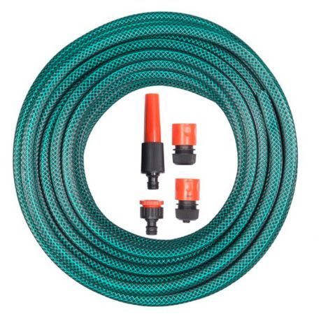 20m Hose Pipe Set with Fittings (12mm 1/2&#34;) Economy