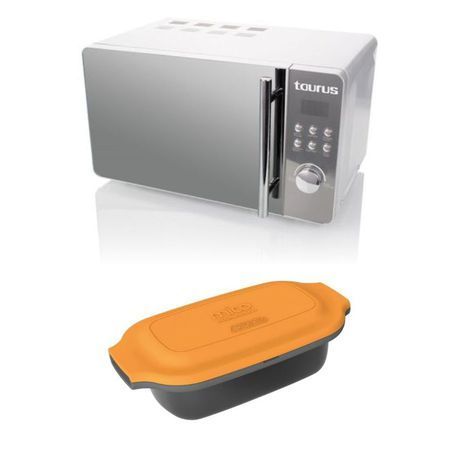 Taurus - Digital Microwave 20L - 700W with Mico Multi-Pot Cookware - Orange