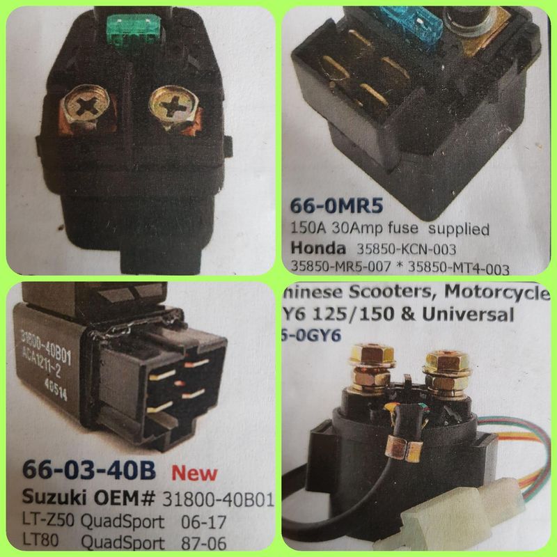 Stators.Starter Relay,Regulators for bikes