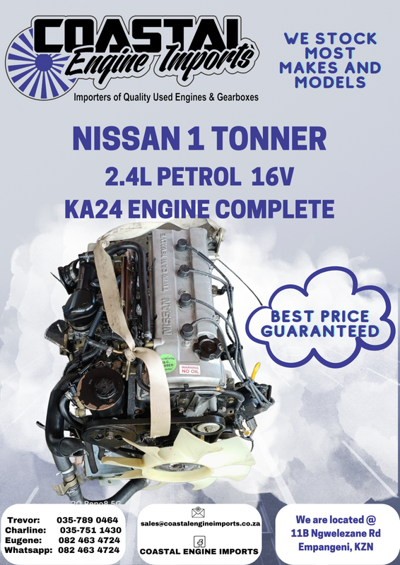 NISSAN KA24 ENGINE COMPLETE 2.4L  16V PETROL