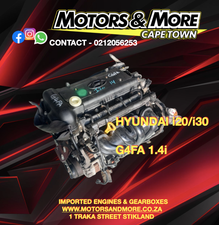 Hyundai i20/i30 G4FA 1.4i Engine For Sale