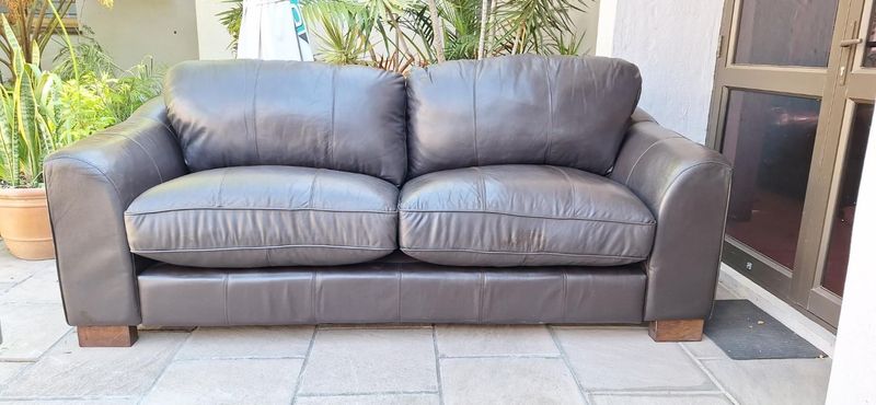 Large 3 Seater Leather Couch | Durbanville | Gumtree South Africa