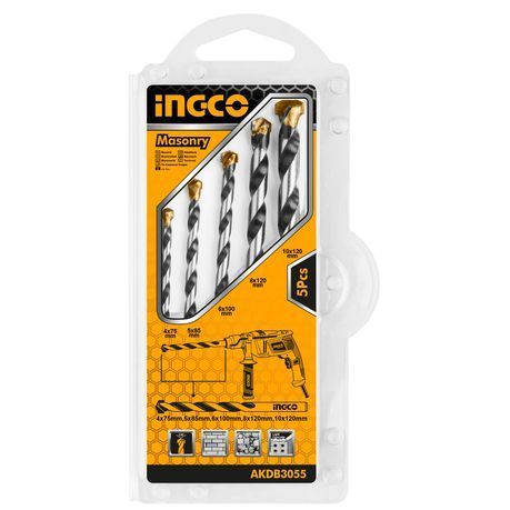 Ingco - 5 Piece Masonry Drill Bits Set