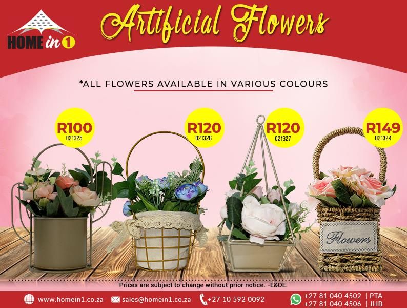 Artificial flowers for sale