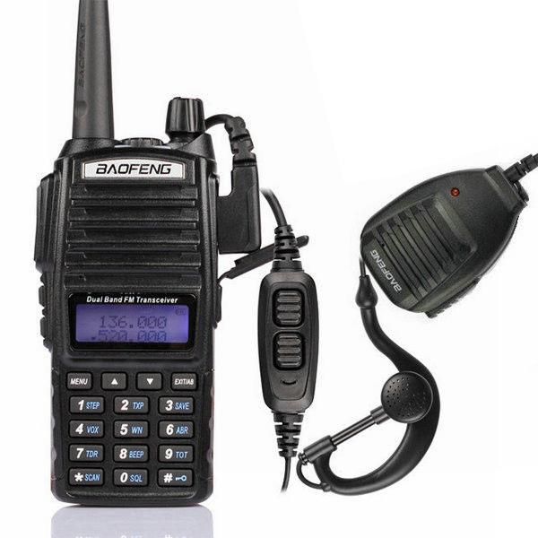 Long Range Vhf Uhf Transceiver  Walkie-Talkie 5W PTT Handheld Radio UV-82
