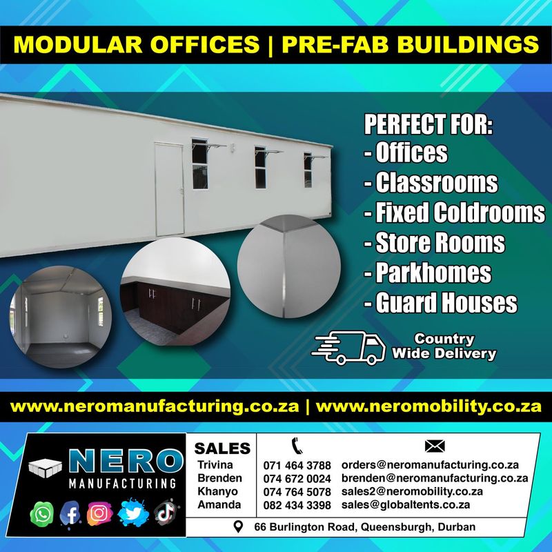 Modular offices  / prefab buildings / park homes